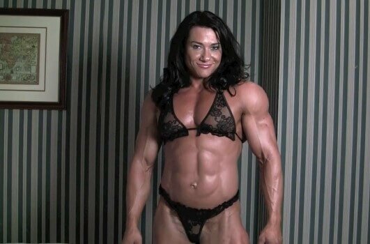 Super Fine Roided FBB Teases in Lace Lingerie